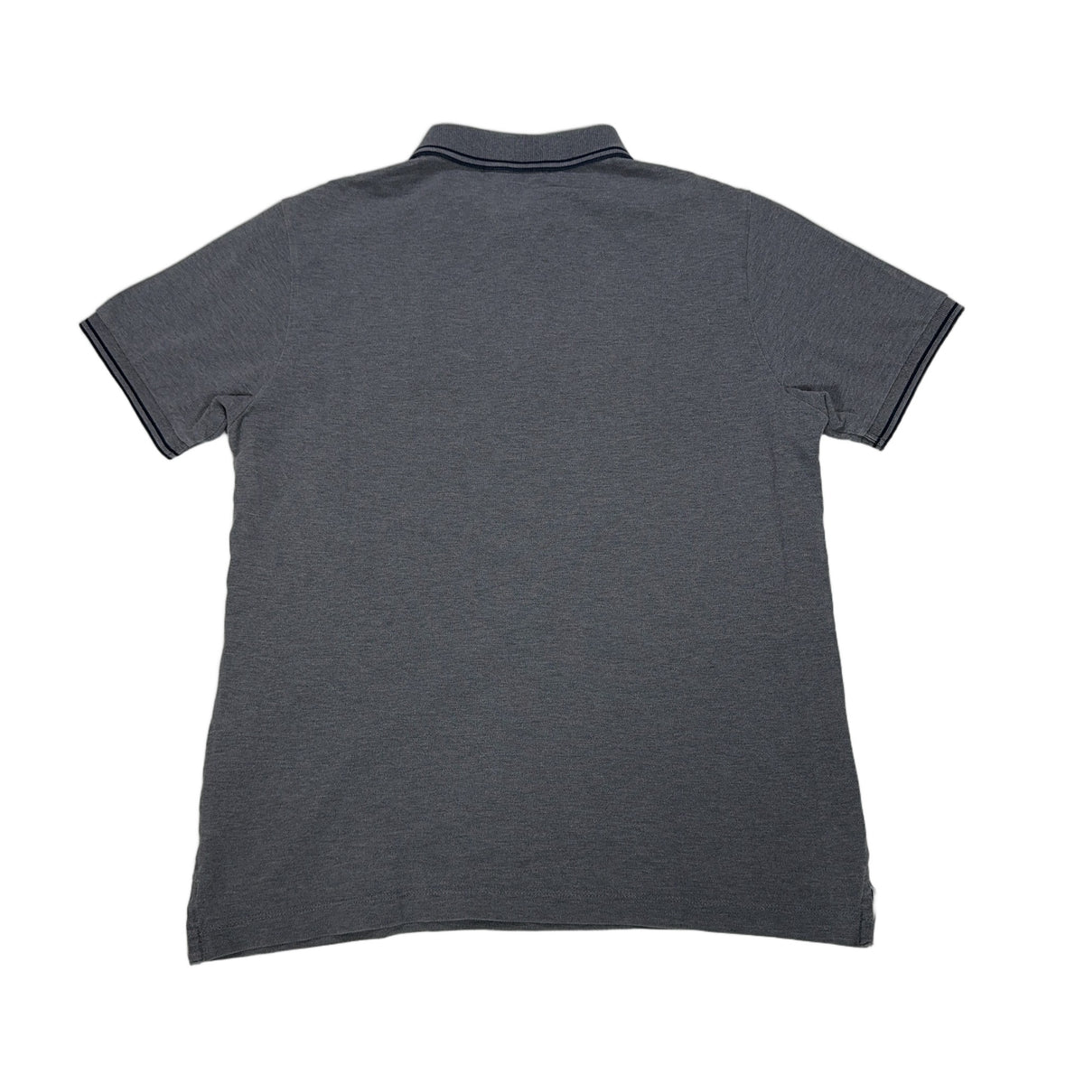 Stone Island Logo Patch Grey Polo Shirt