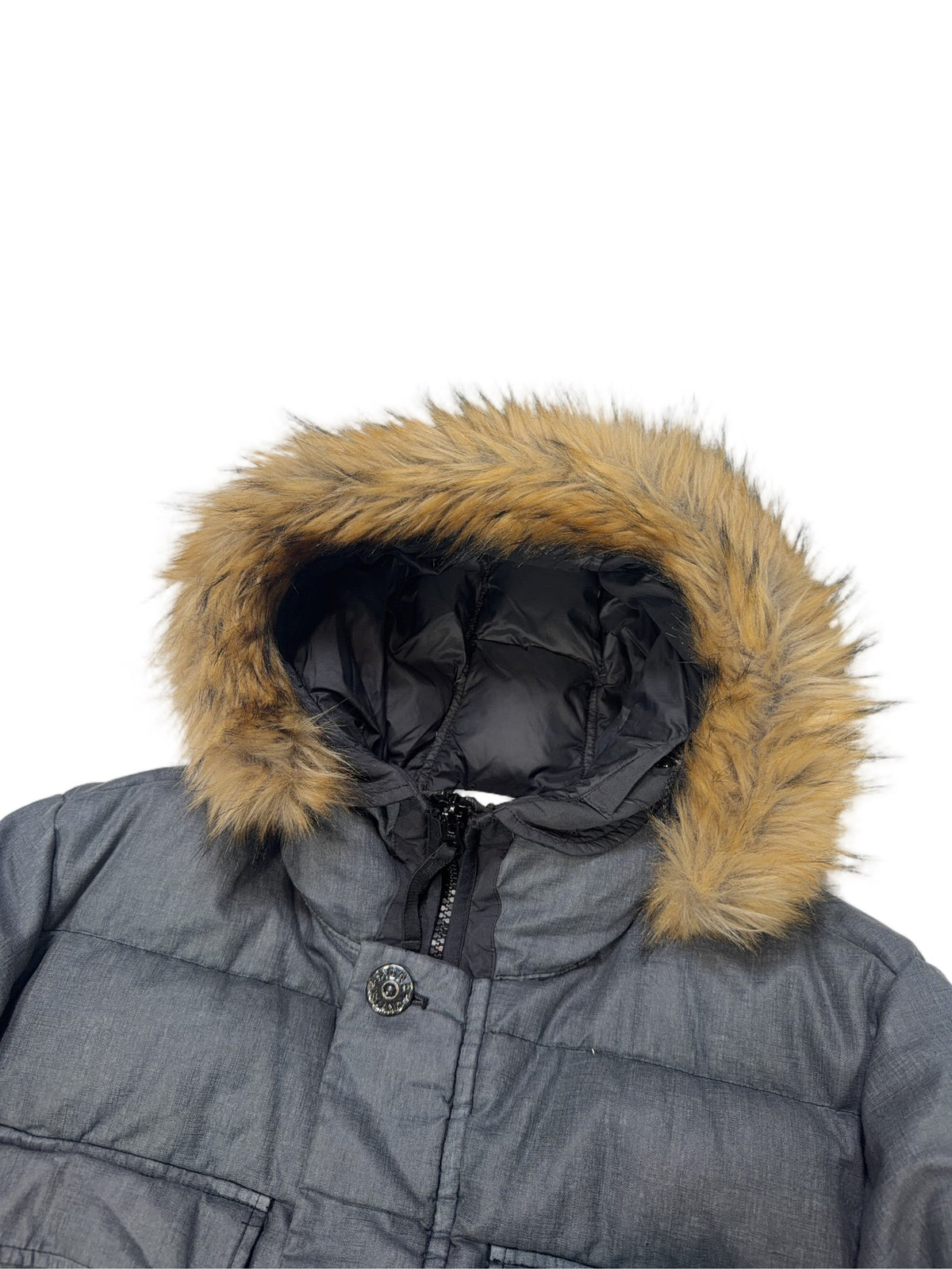 Stone Island Lino Resinato Down-TC Hooded Parka – Grey