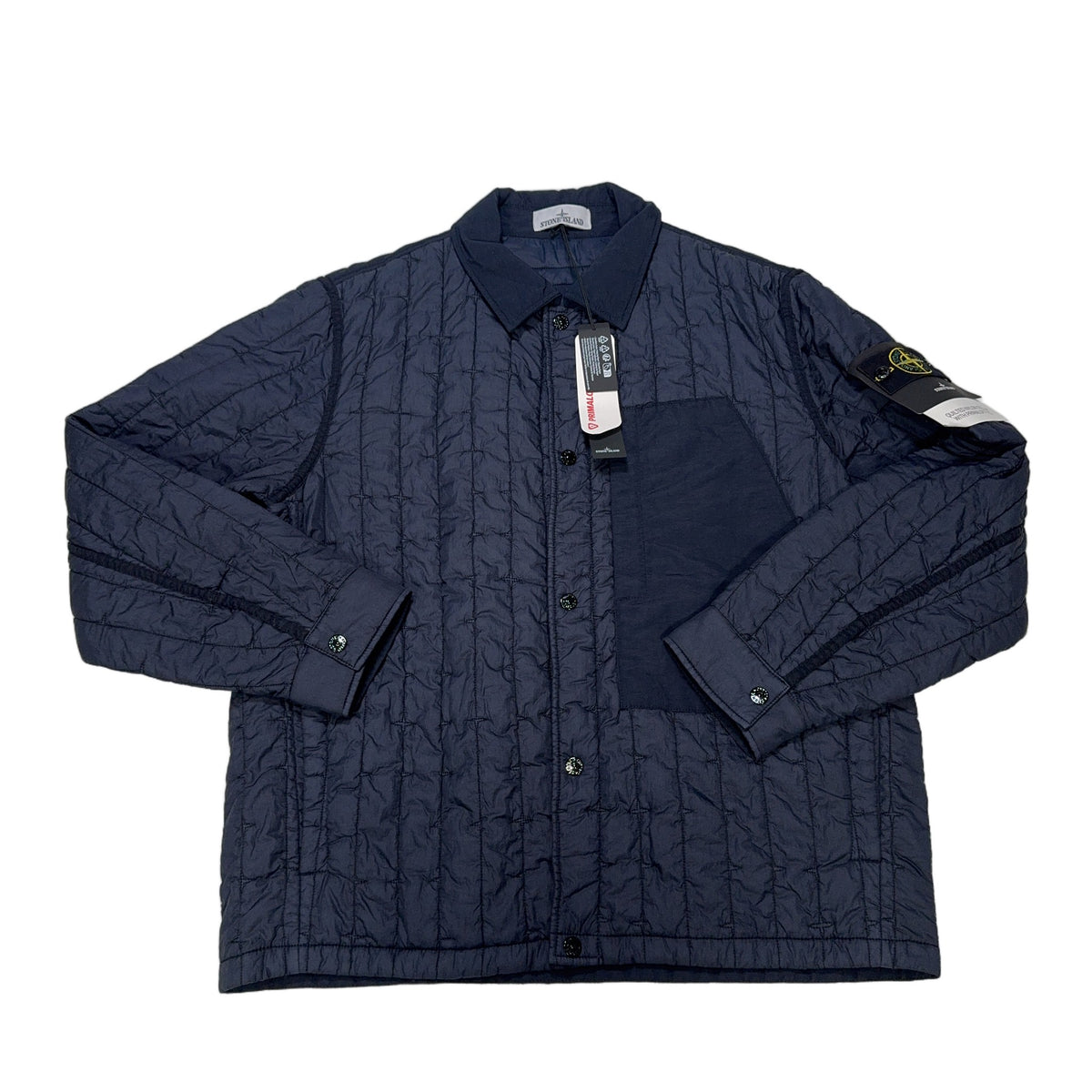 Stone Island Quilted Nylon Stella with PrimaLoft-TC Overshirt – Navy