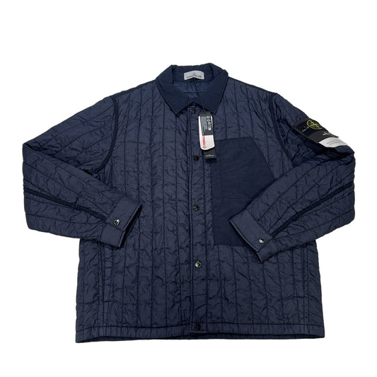 Stone Island Quilted Nylon Stella with PrimaLoft-TC Overshirt – Navy