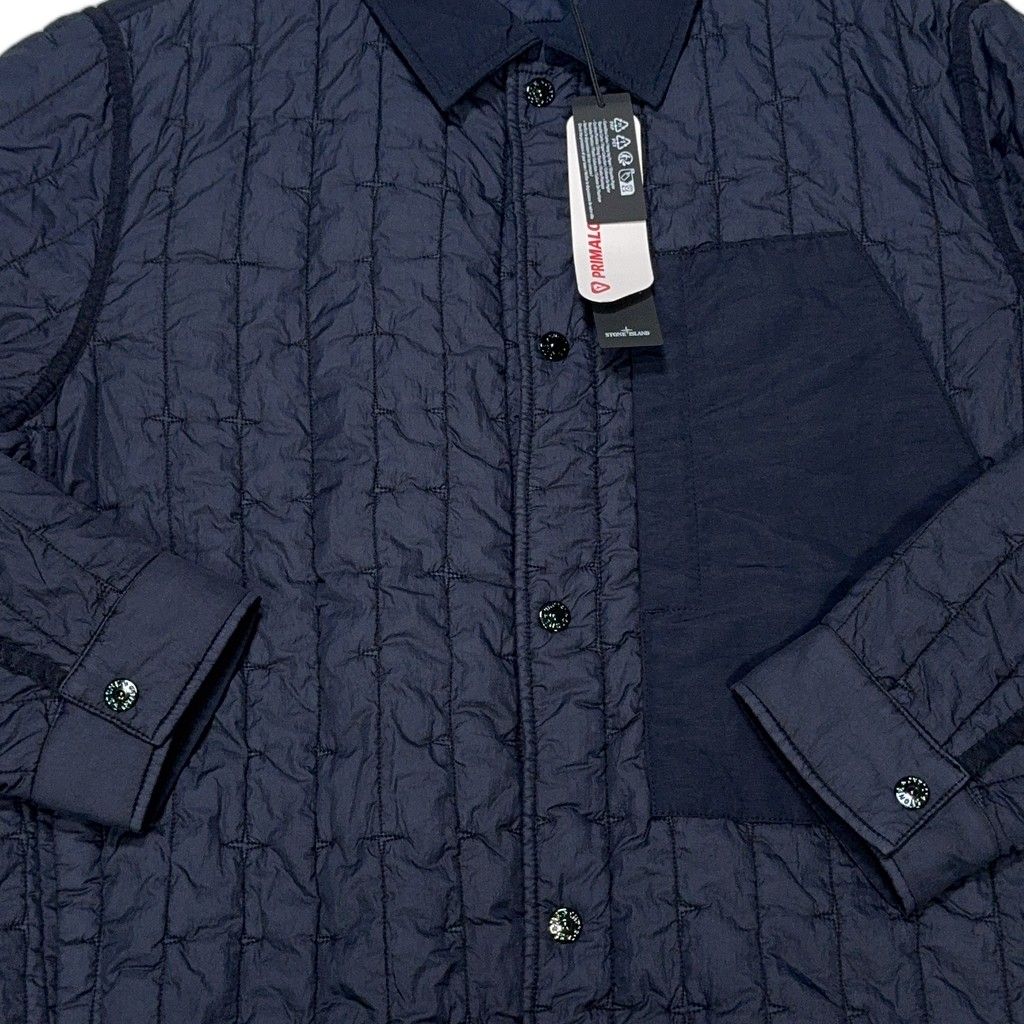 Stone Island Quilted Nylon Stella with PrimaLoft-TC Overshirt – Navy