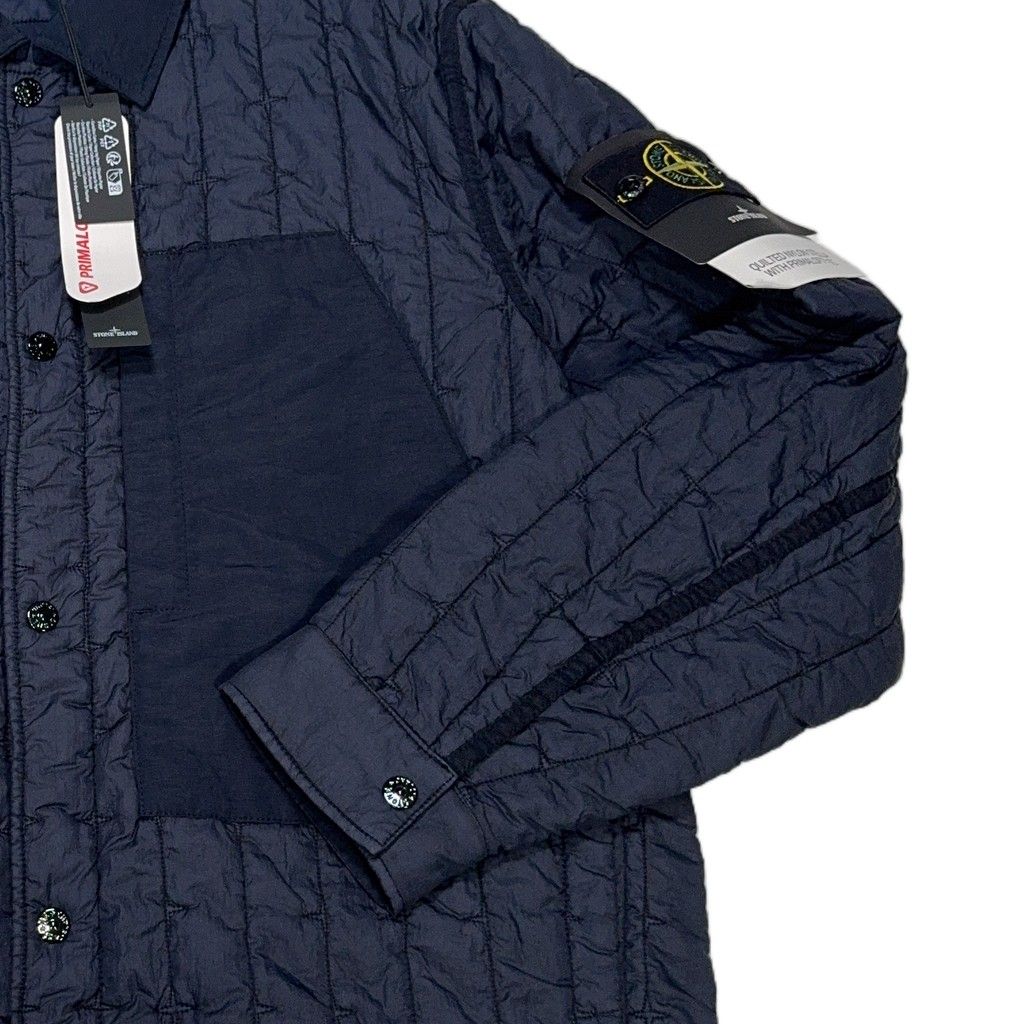Stone Island Quilted Nylon Stella with PrimaLoft-TC Overshirt – Navy