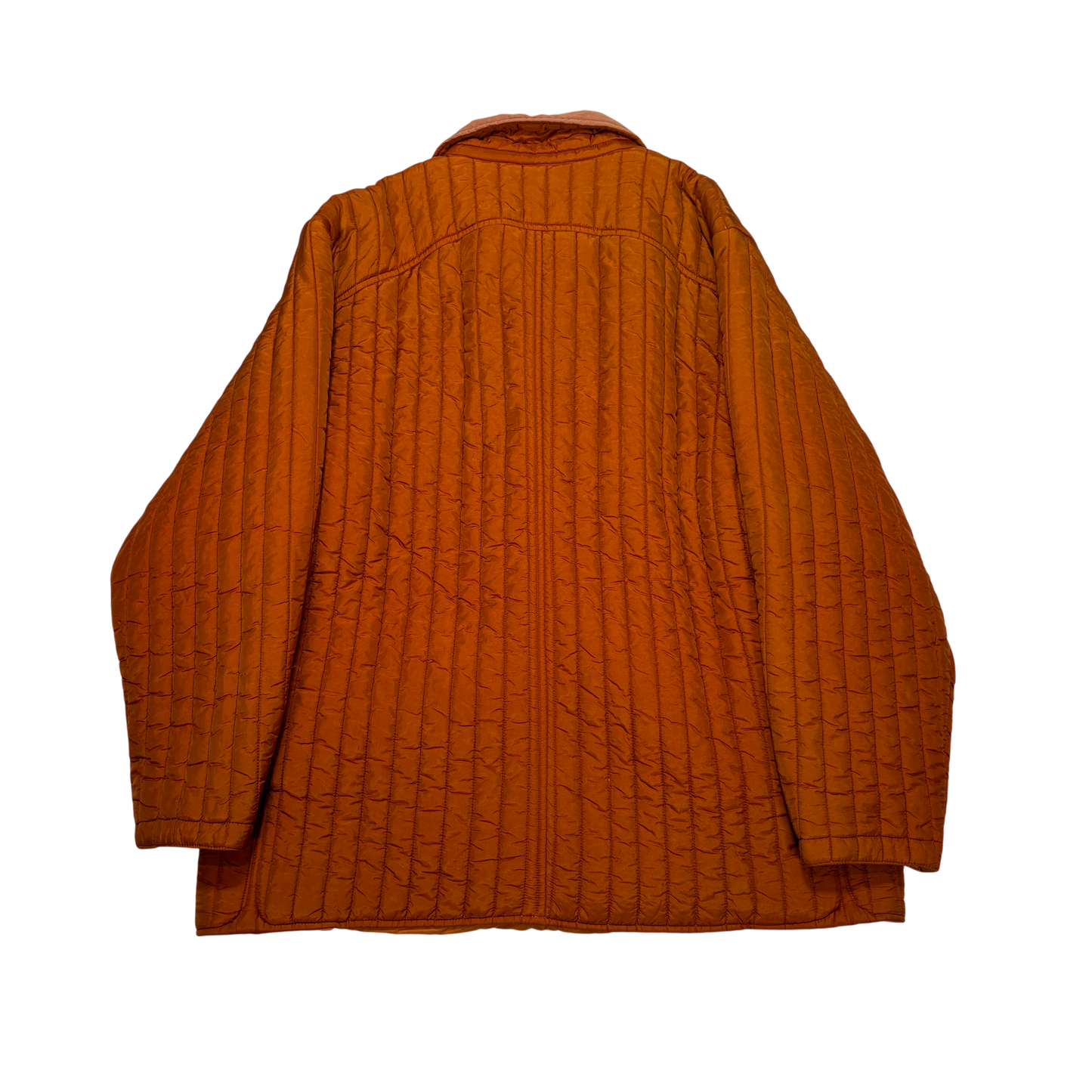 C.p. Company Quilted Vintage Orange Jacket