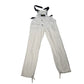 Stone Island Green Edge Dungarees Trousers – White
