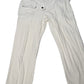 Stone Island Green Edge Dungarees Trousers – White
