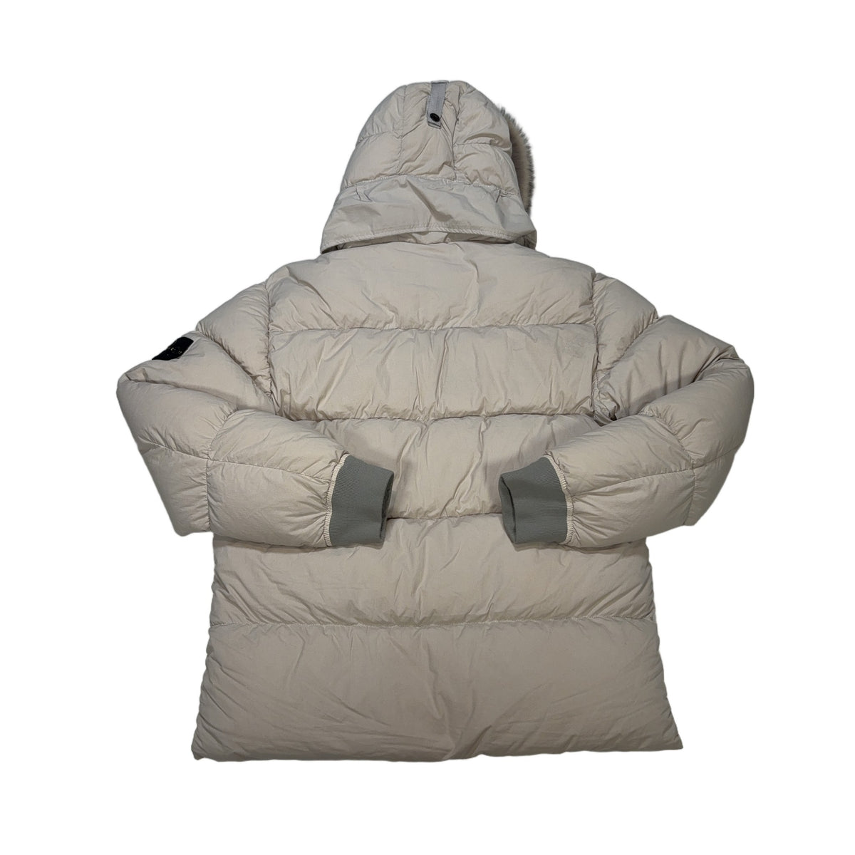 Stone Island Garment Dyed Organic Feel NY Down Beige Coat