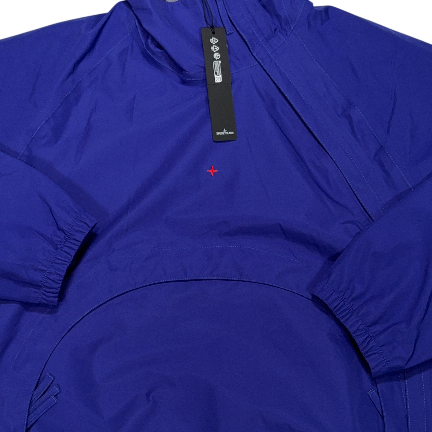 Stone Island 3L Gore-Tex In Recycled Polyester Blue Hooded Jacket