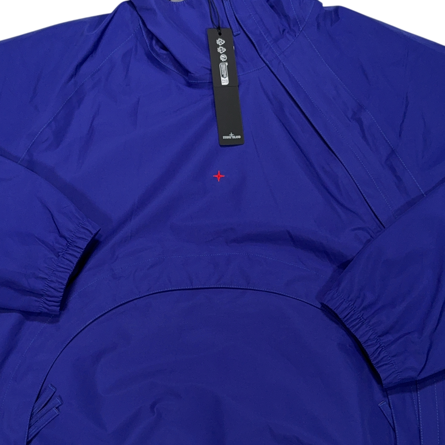 Stone Island 3L Gore-Tex In Recycled Polyester Blue Hooded Jacket