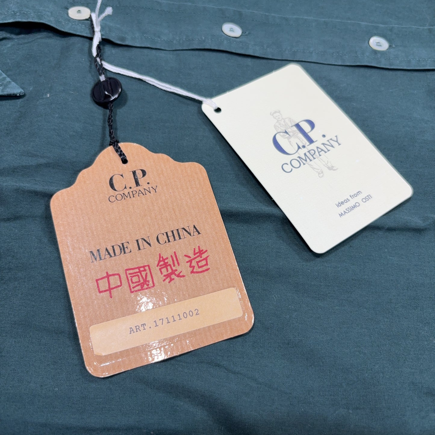 Chinese Cp Company 1992 Shirt Green Tops