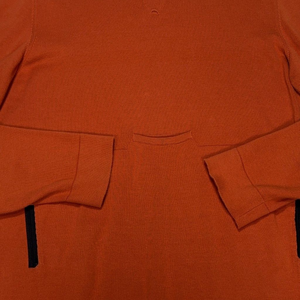 Stone Island Crew Neck Zip Pocket Jumper – Orange