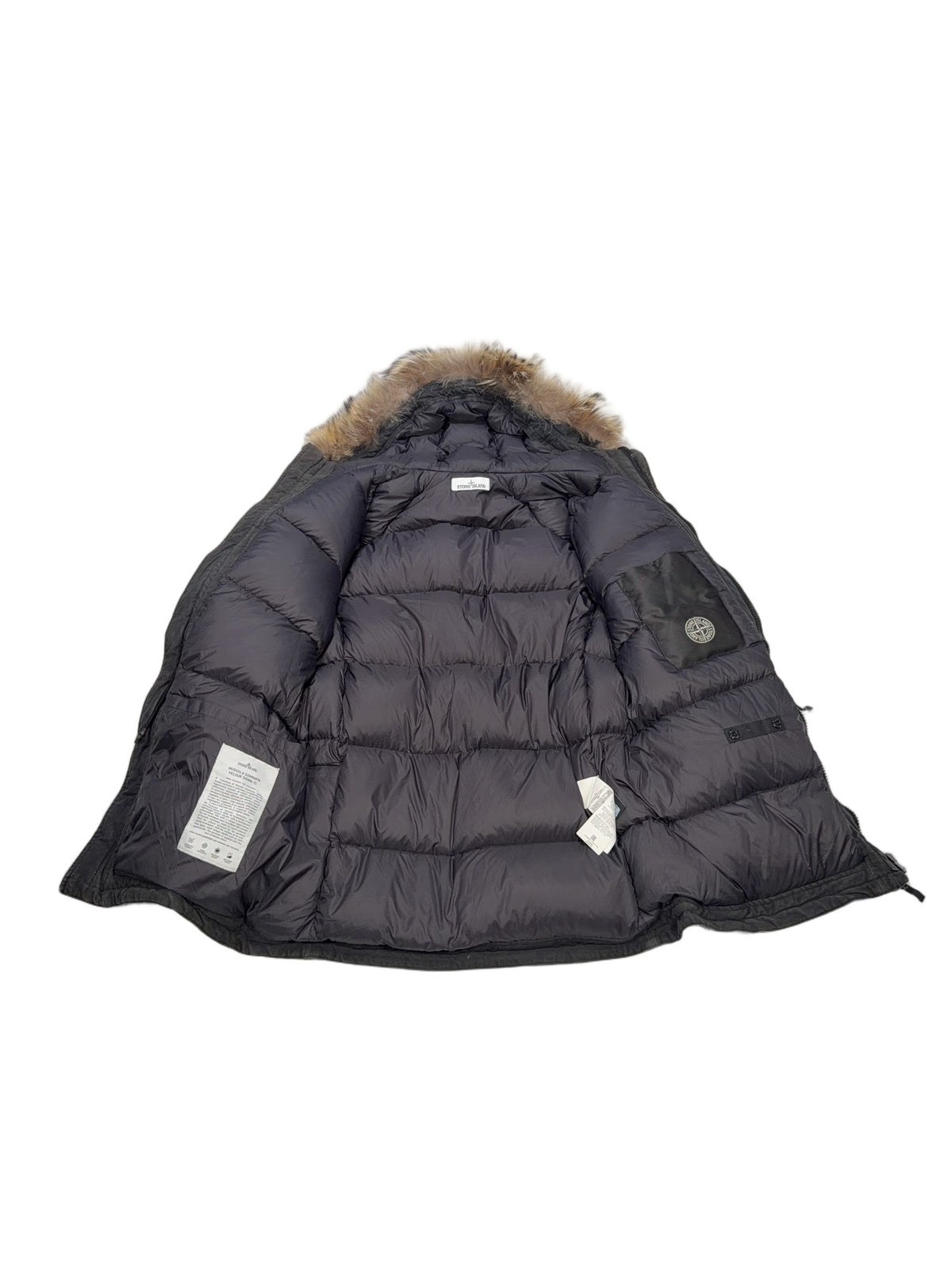 Stone Island Mussola Gommata Velour Down-TC Parka – Grey