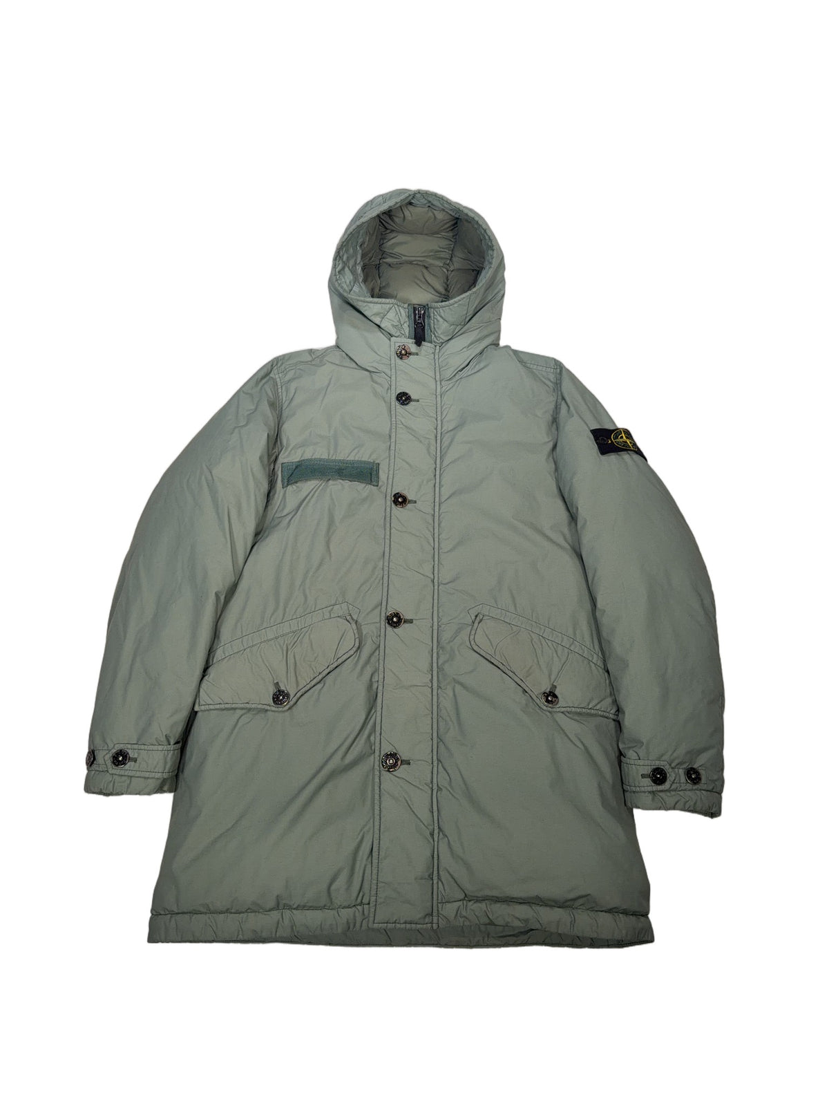 Stone Island Naslan Light Watro Down-TC Hooded Parka – Green
