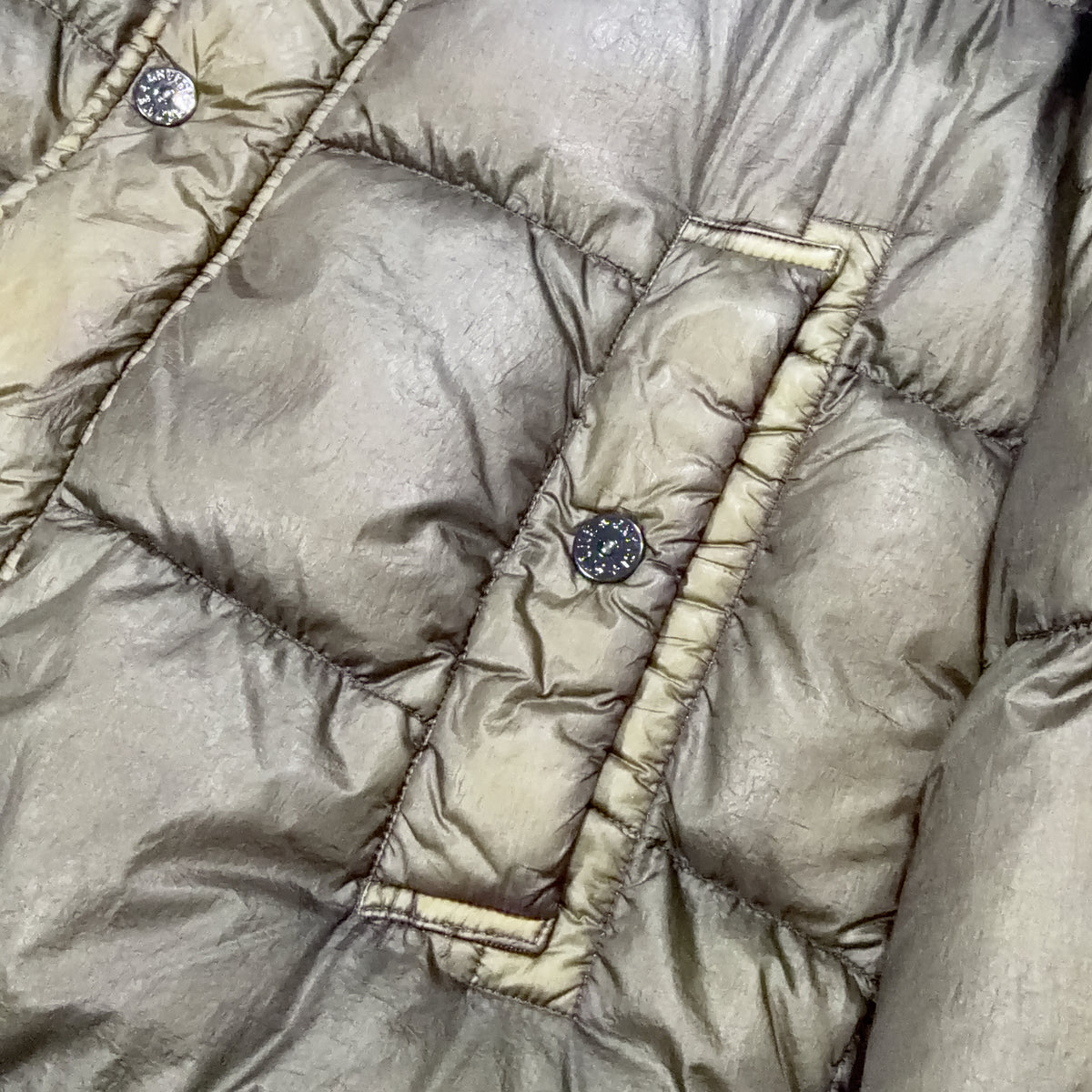 Stone Island Garment Dyed Down 26 GR X SQM N Hooded Jacket – Brown