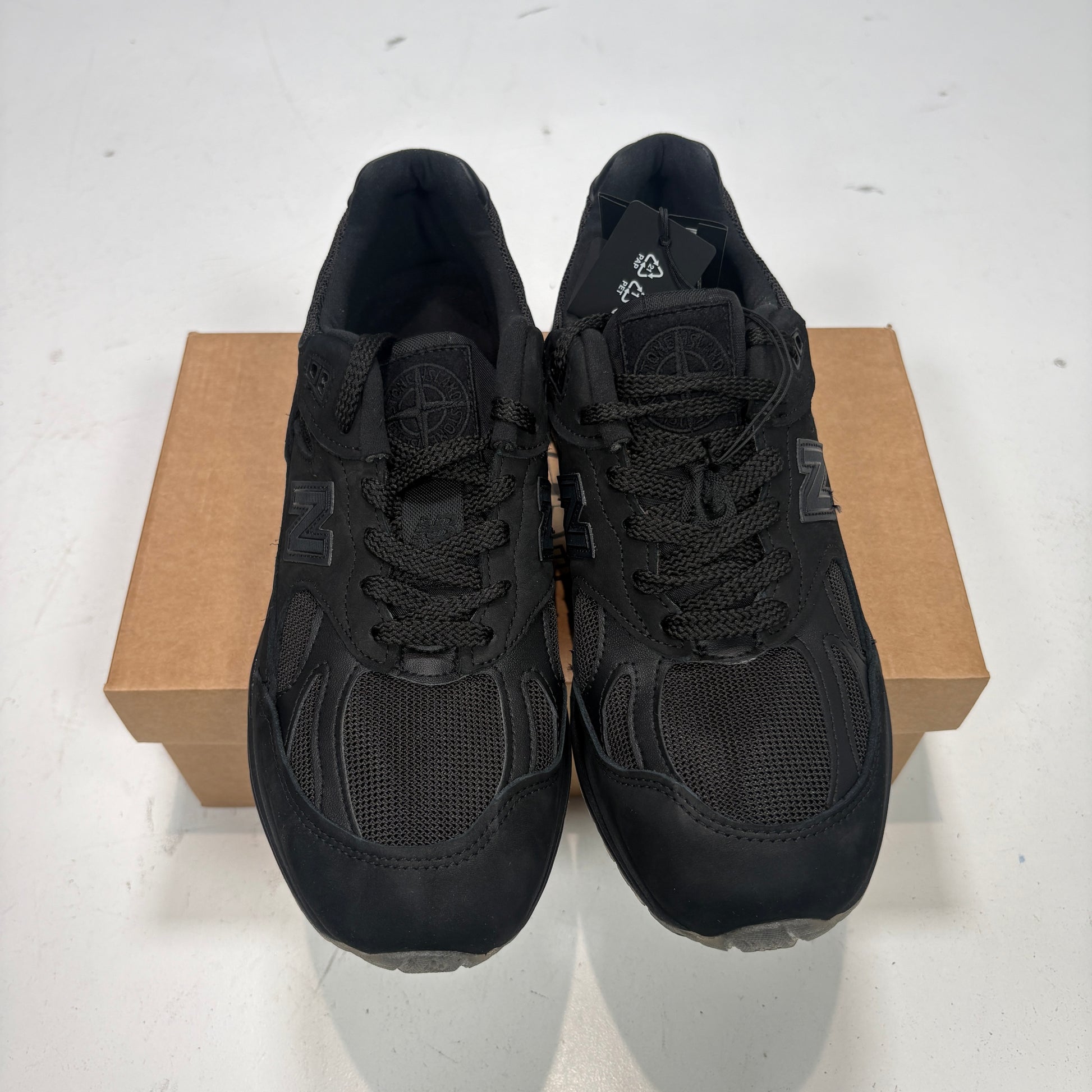 Stone Island X New Balance 991V2 Ghost Black Trainers