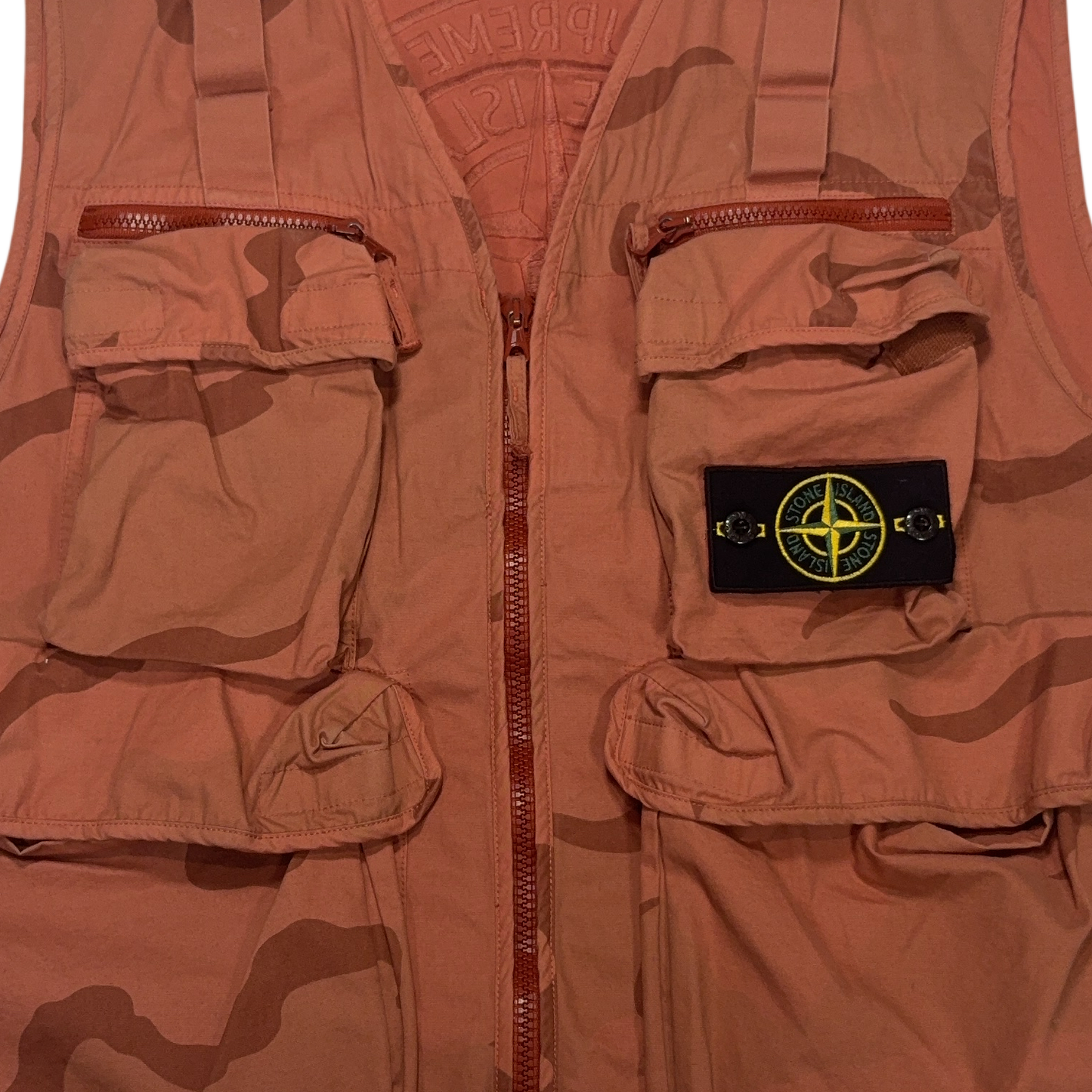 Stone Island X Supreme Orange Jacket
