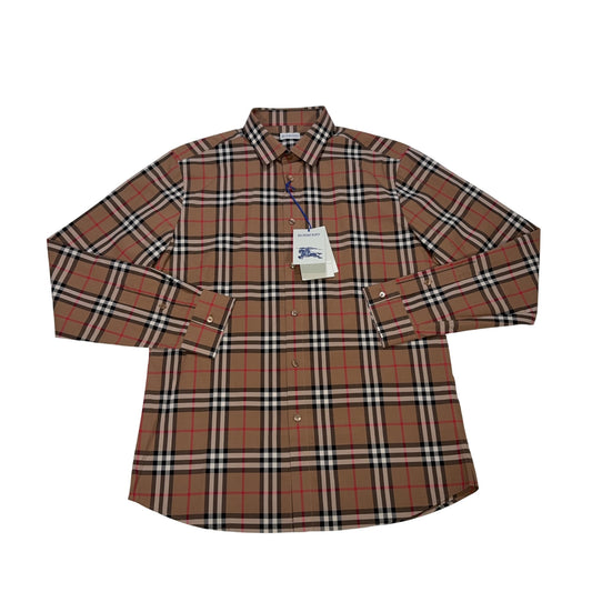 Burberry Checkered Brown Overshirt