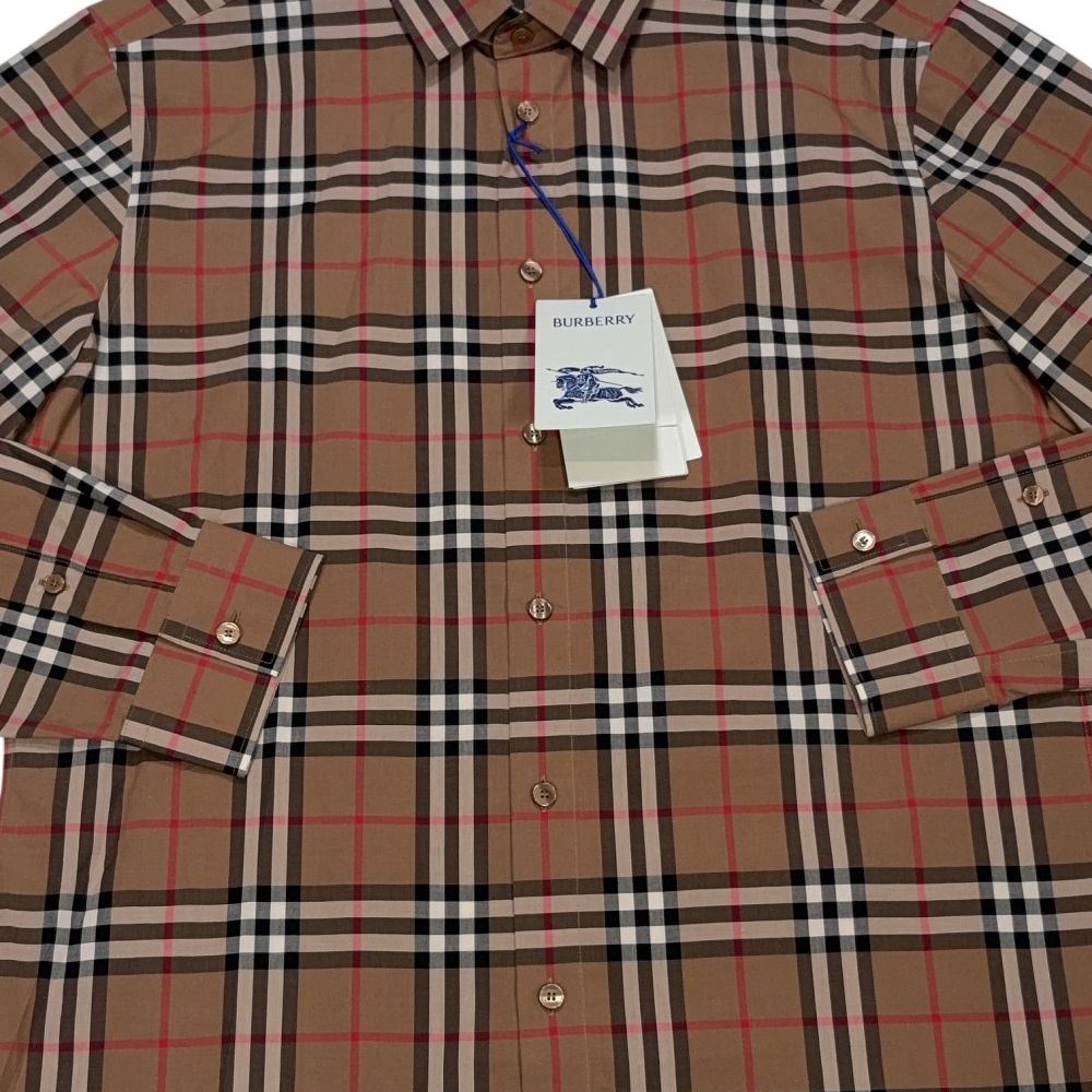 Burberry Checkered Brown Overshirt