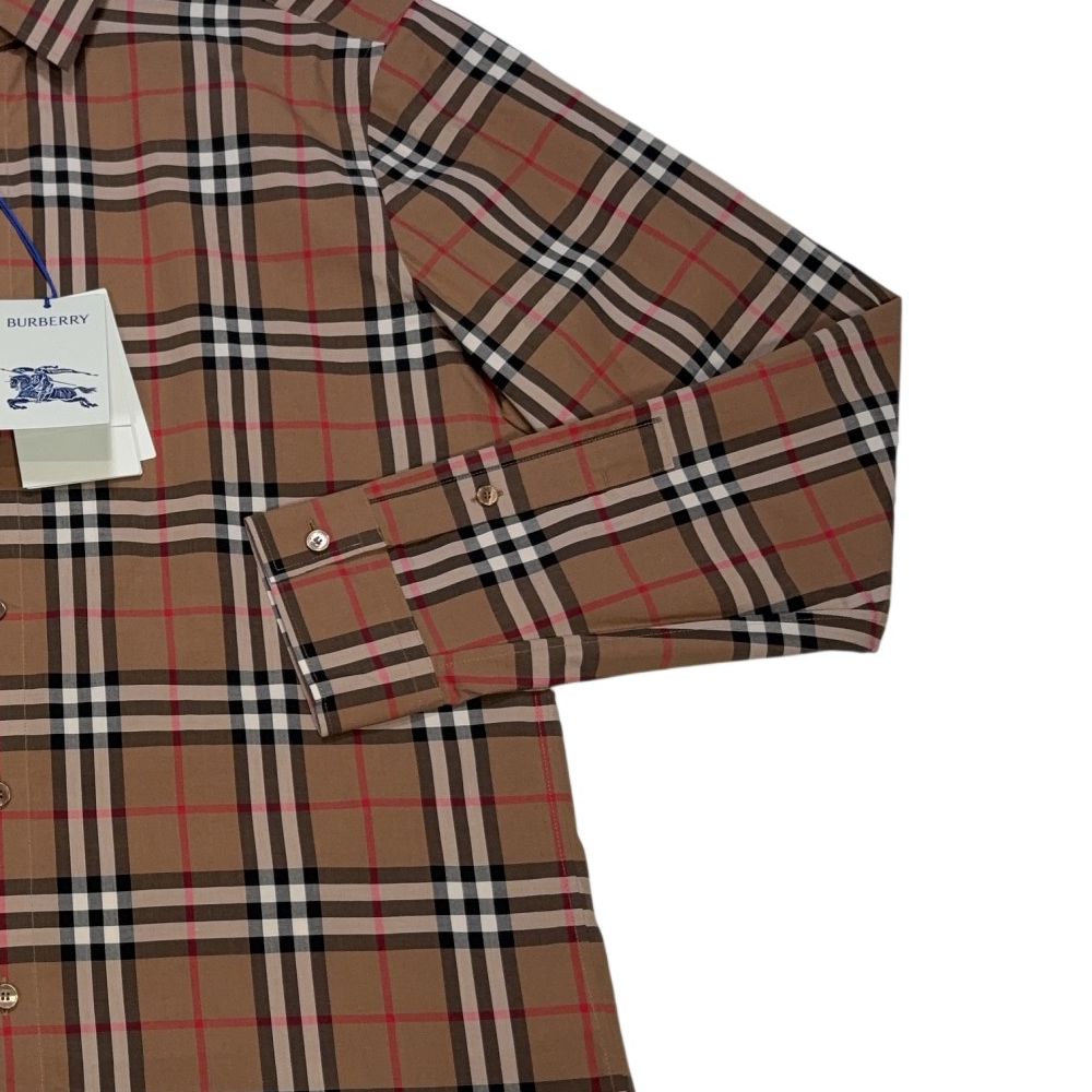 Burberry Checkered Brown Overshirt