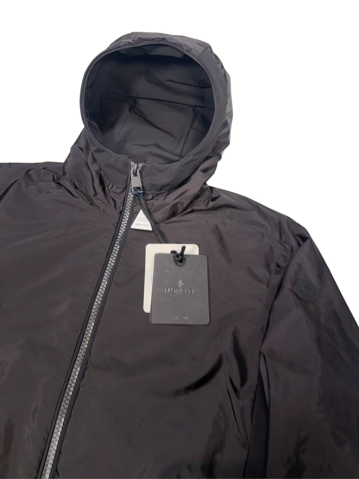 Moncler Lightweight Hooded Zip Jacket – Black