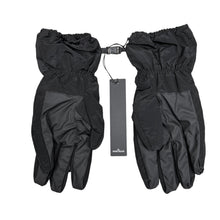 Load image into Gallery viewer, Stone Island Black Nylon Metal Gloves
