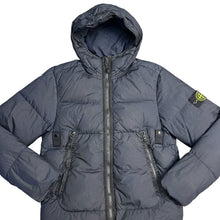 Load image into Gallery viewer, Stone Island Navy Blue Garment Dyed Crinkle Reps NY Down Coat
