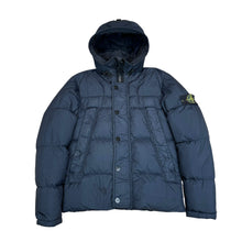 Load image into Gallery viewer, Stone Island Navy Blue Garment Dyed Ny-Down Crinkle Reps Coat
