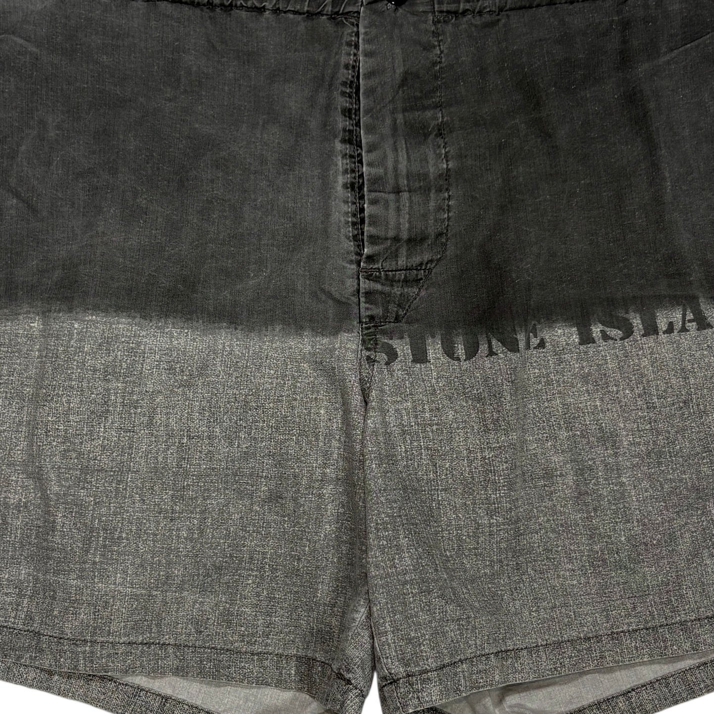 Stone Island Logo-Print Spring/Summer 1995 Swim Shorts Grey Shorts