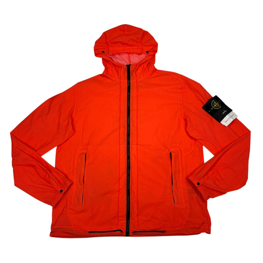 Stone Island Orange Skin Touch Zip Up jacket