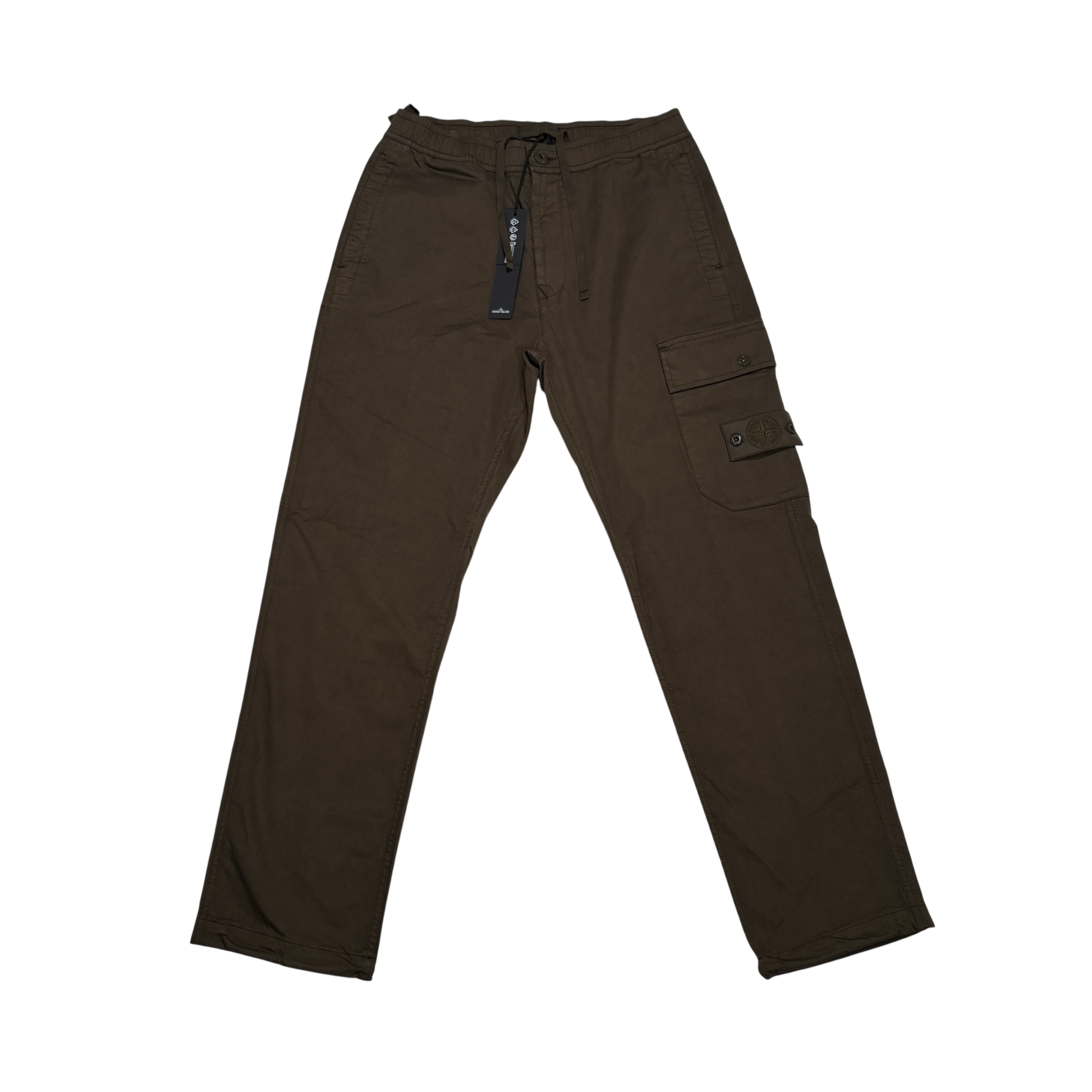 Stone Island Brown Compass Patch Ghost Piece Cargo Trousers