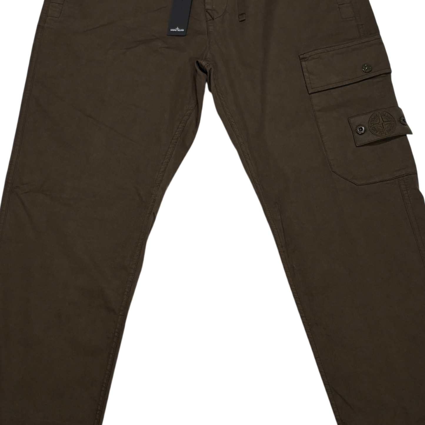 Stone Island Brown Compass Patch Ghost Piece Cargo Trousers