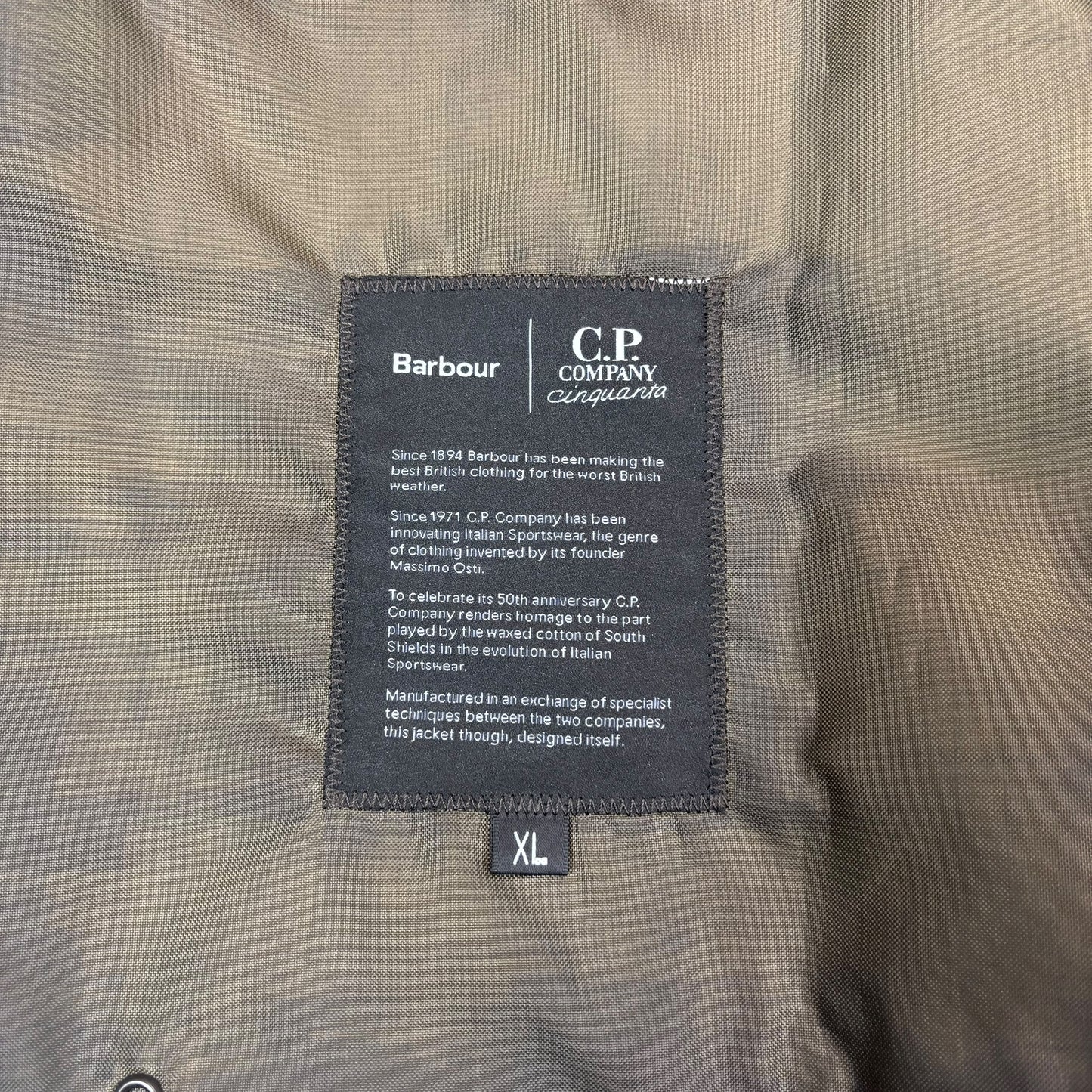 CP Company x Barbour Brown Creel Wax Double Goggle Watch Goggle