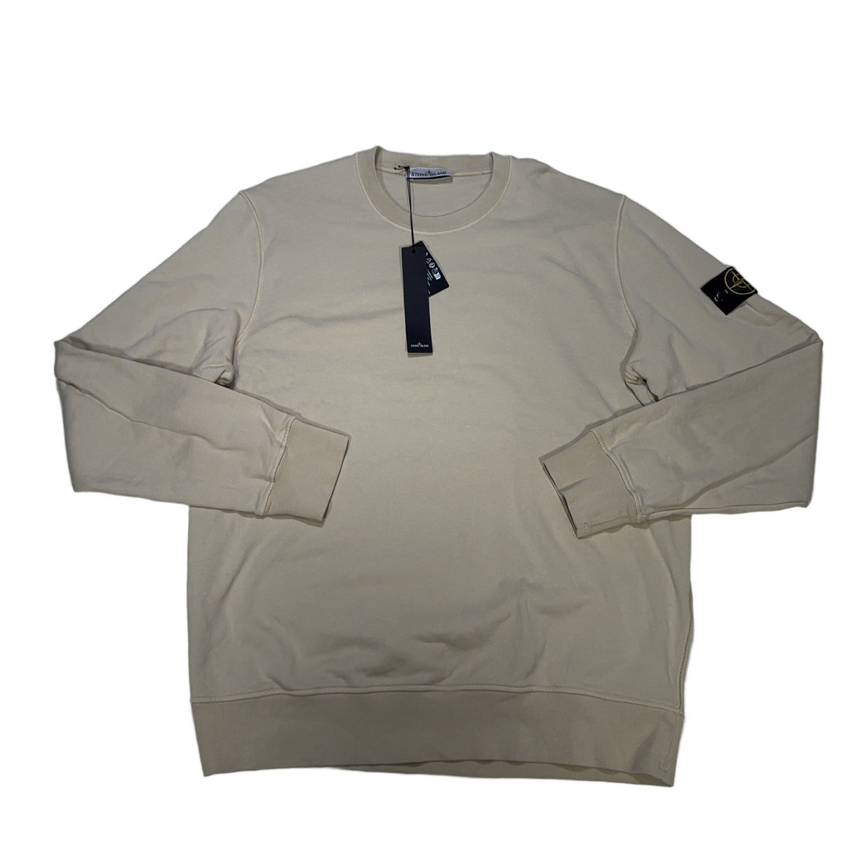 Stone Island Crew Neck Sweatshirt – Beige