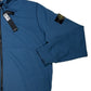 Stone Island Zip Up Blue Hoodie