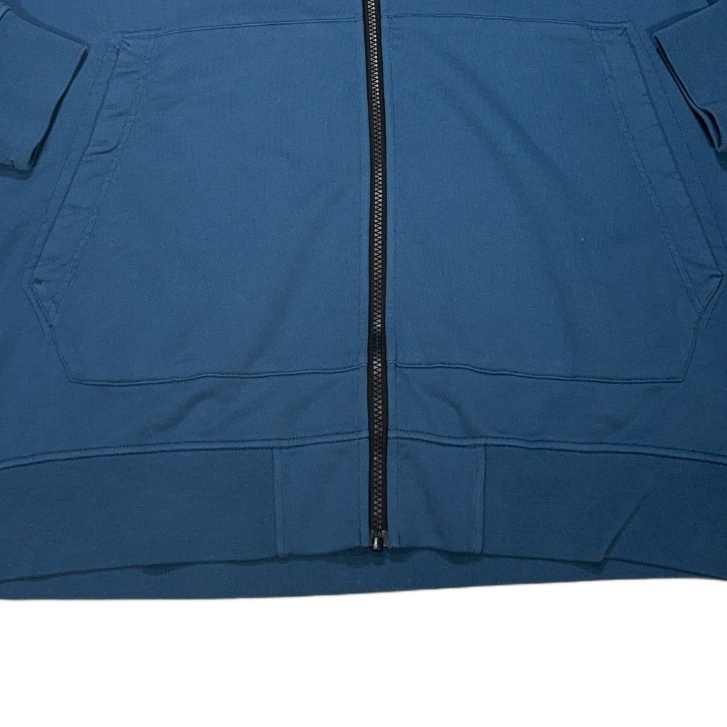 Stone Island Zip Up Blue Hoodie