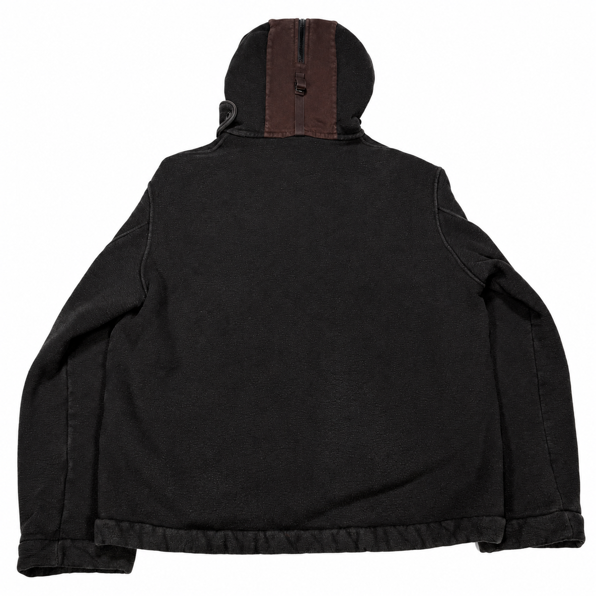 Stone island 1999 split hood fleece lined hoodie