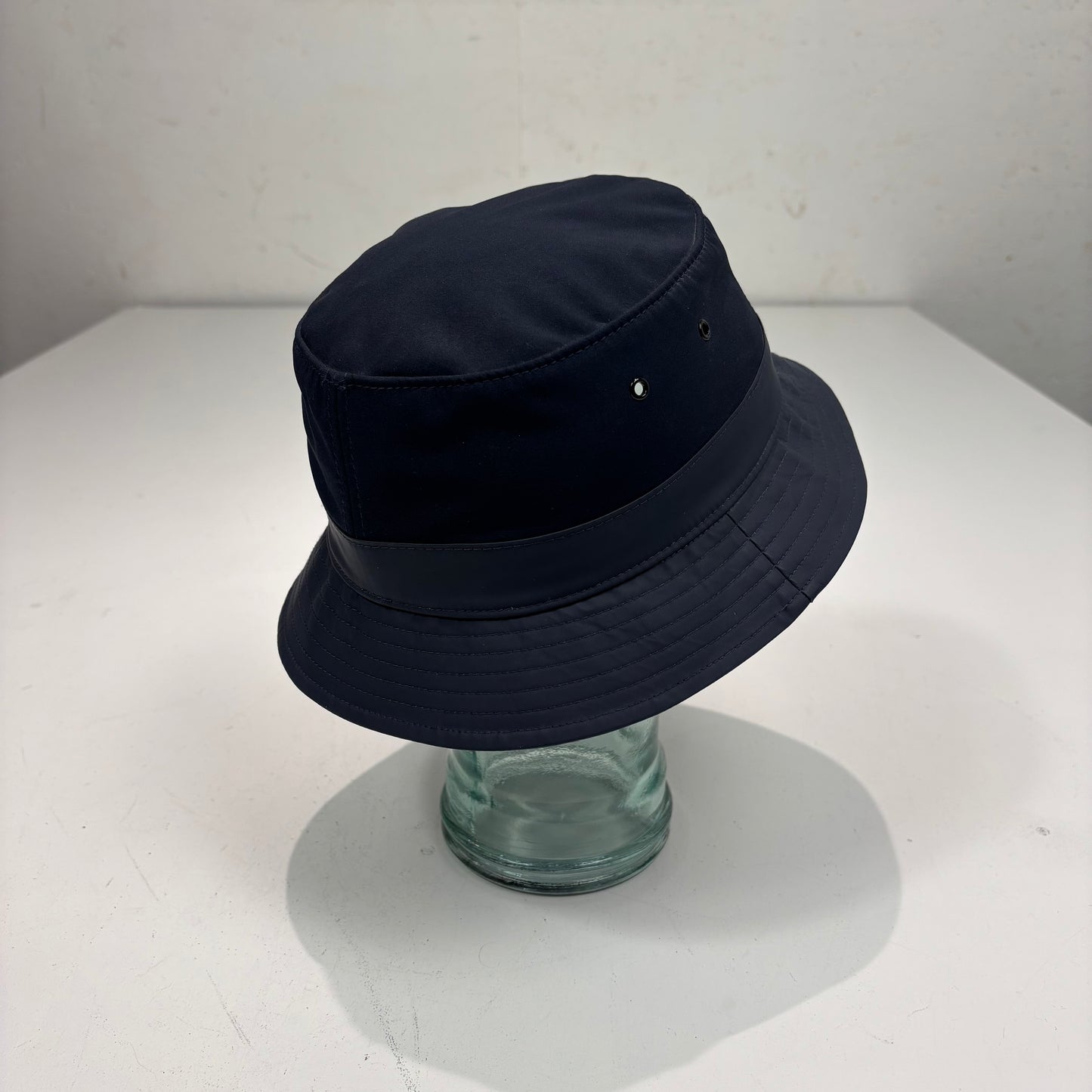 Stone Island Navy Blue Patch Logo Bucket Hat