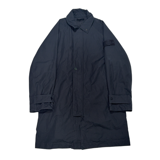Stone Island Weatherproof Cotton Canvas Ghost Navy Jacket