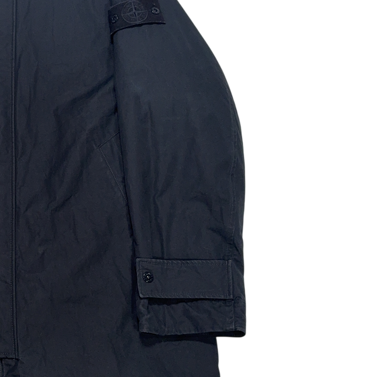 Stone Island Weatherproof Cotton Canvas Ghost Navy Jacket