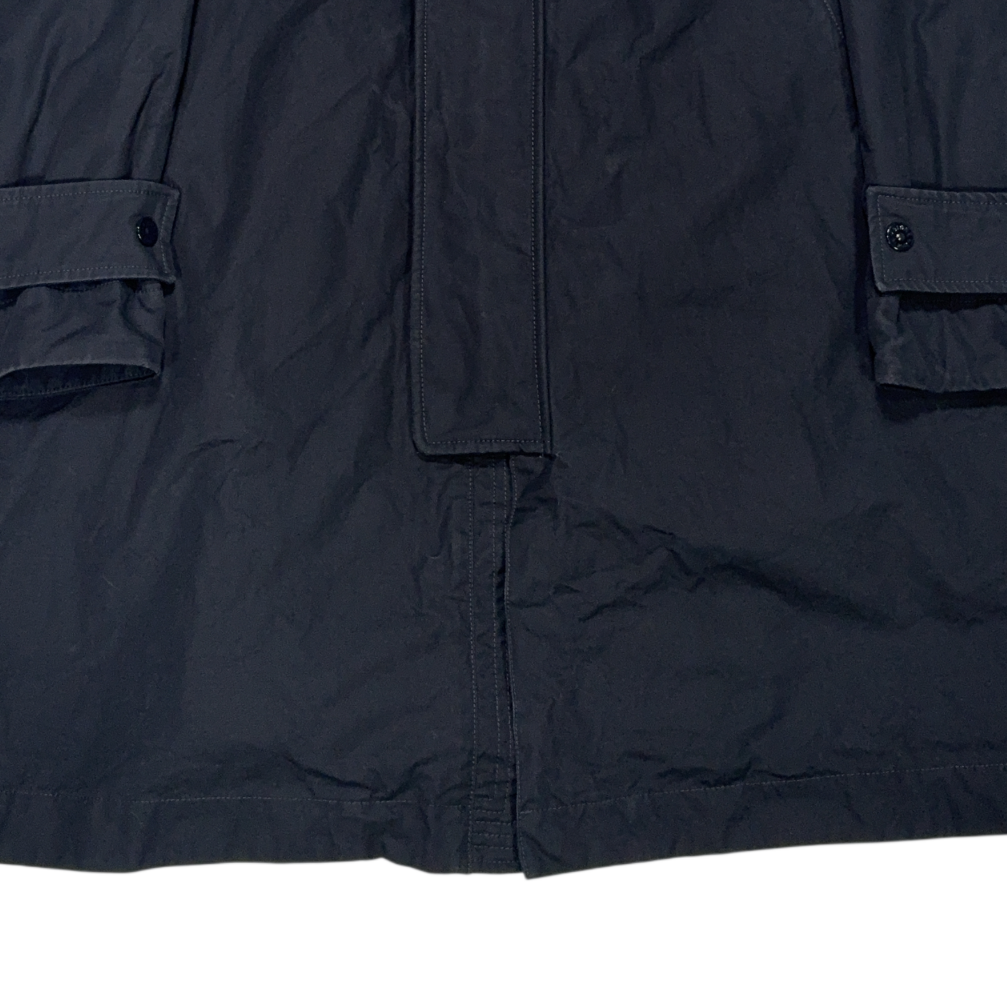 Stone Island Weatherproof Cotton Canvas Ghost Navy Jacket