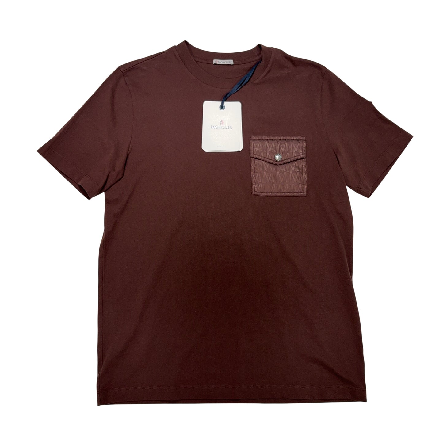 Moncler Front Pocket Brown T-shirt