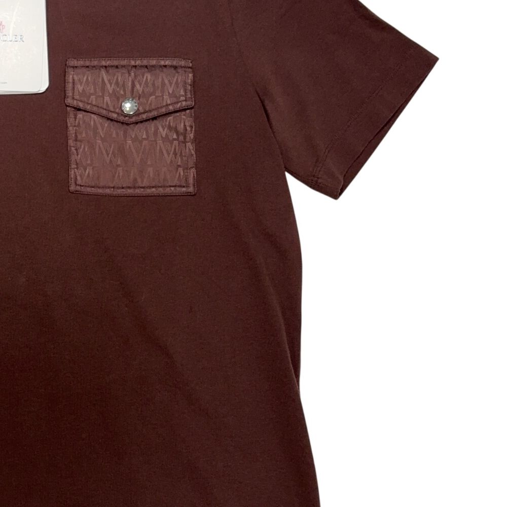 Moncler Front Pocket Brown T-shirt