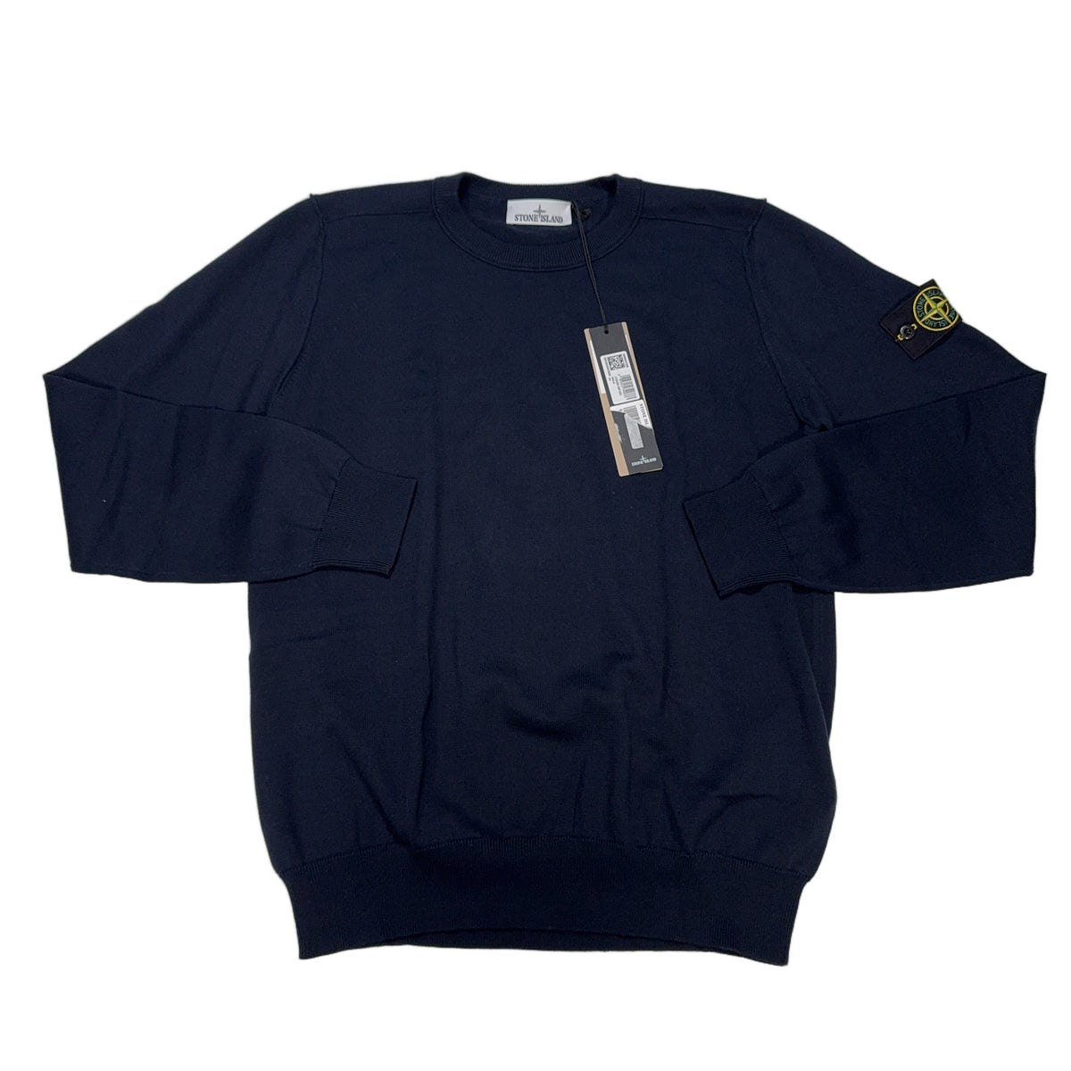 Stone Island Ribbed Navy Jumpers