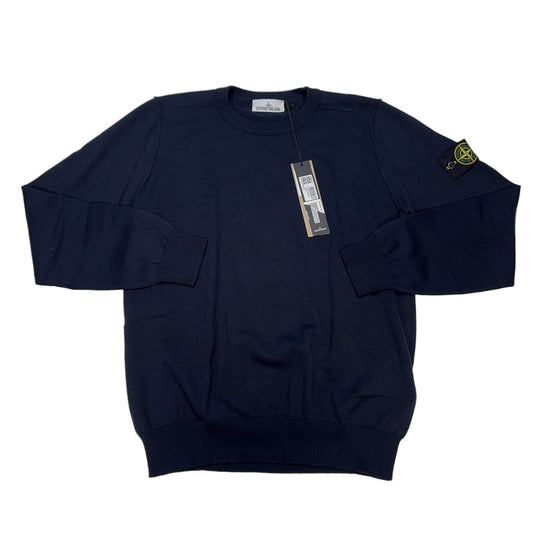 Stone Island Ribbed Navy Jumpers