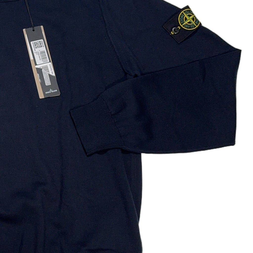 Stone Island Ribbed Navy Jumpers