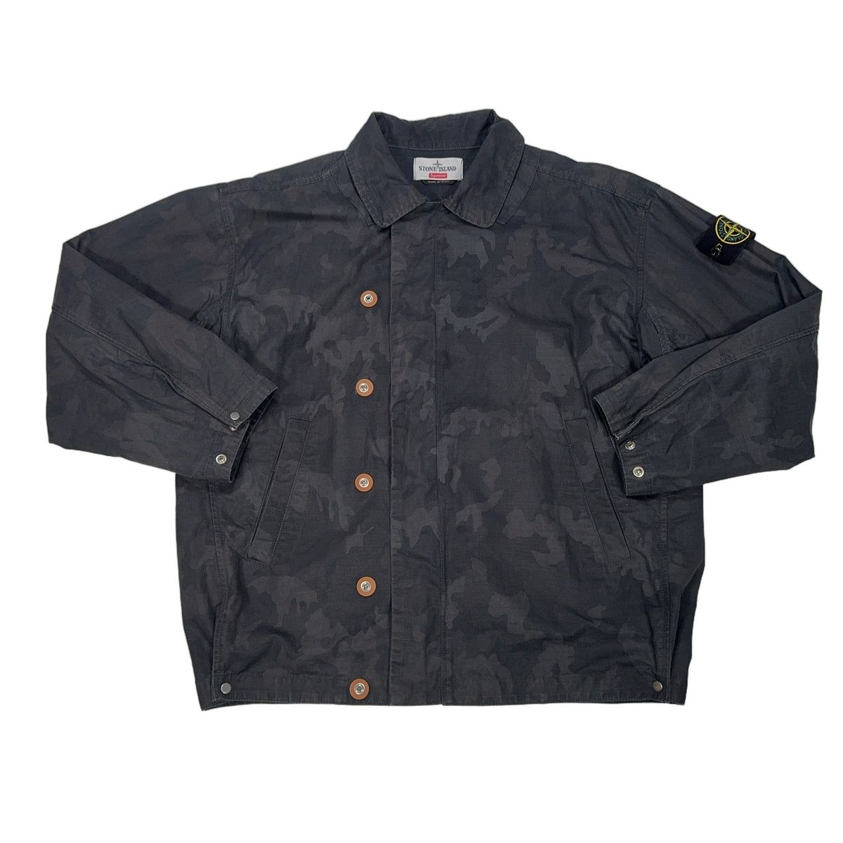 Stone Island x Supreme Heat Reactive Button-Up Jacket – Grey