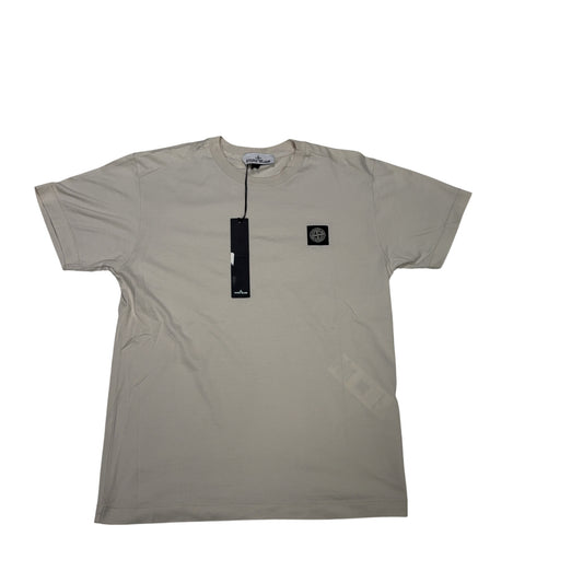 Stone Island Logo Patch Beige T-shirt