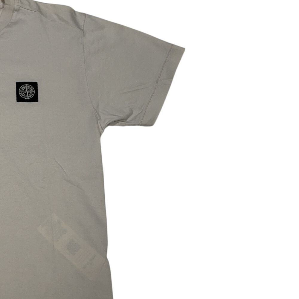 Stone Island Logo Patch Beige T-shirt