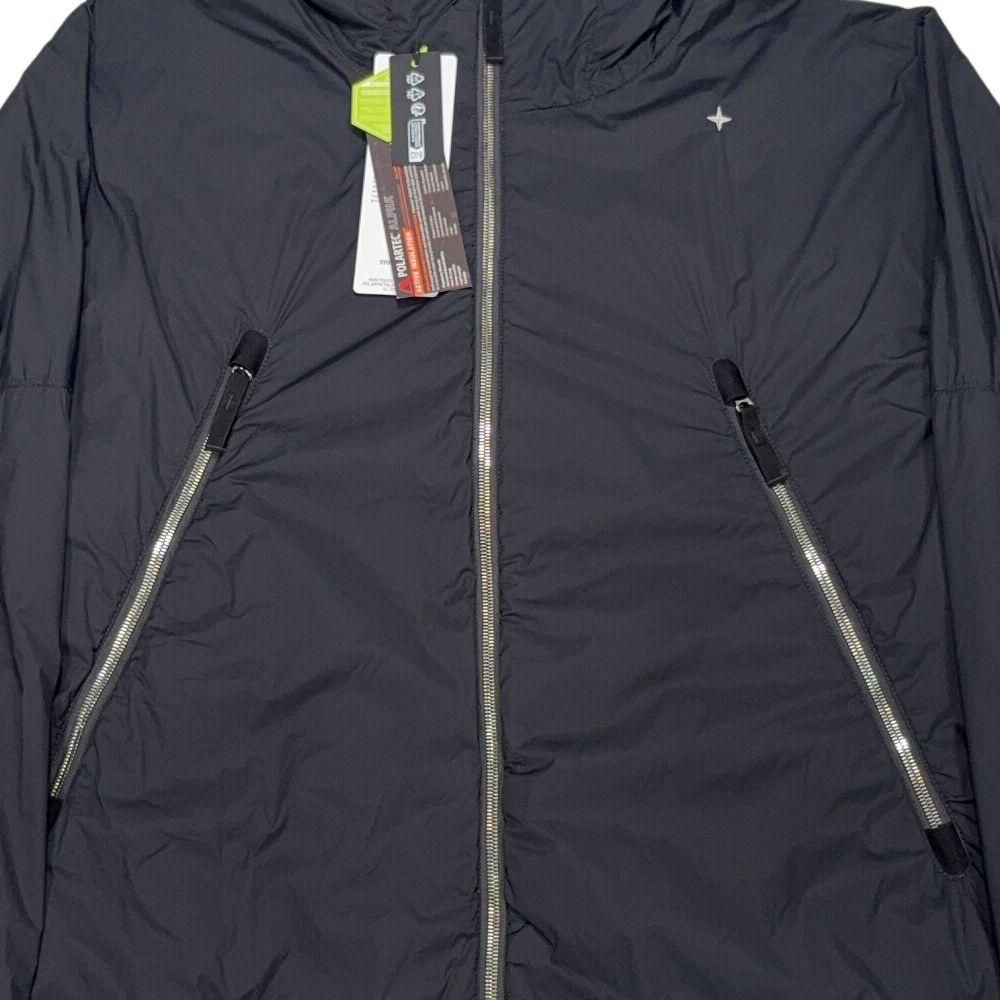 Stone Island Skin Touch Nylon - TC With Polartec Alpha Technology S.I Stellina Navy Hooded Jacket