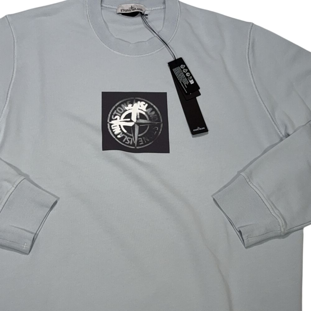 Stone Island Institutional One Badge Blue Jumpers