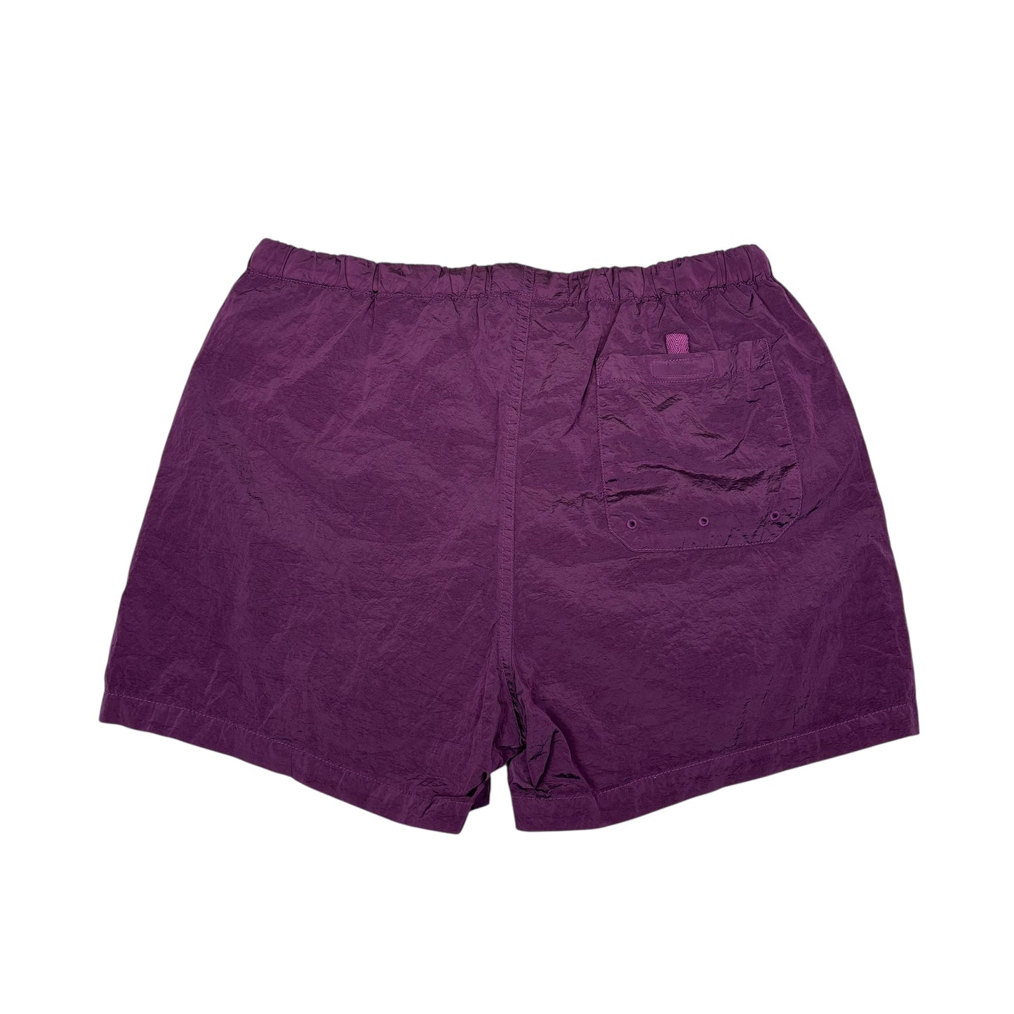 Stone Island Purple Nylon Metal Patch Logo Swim Shorts